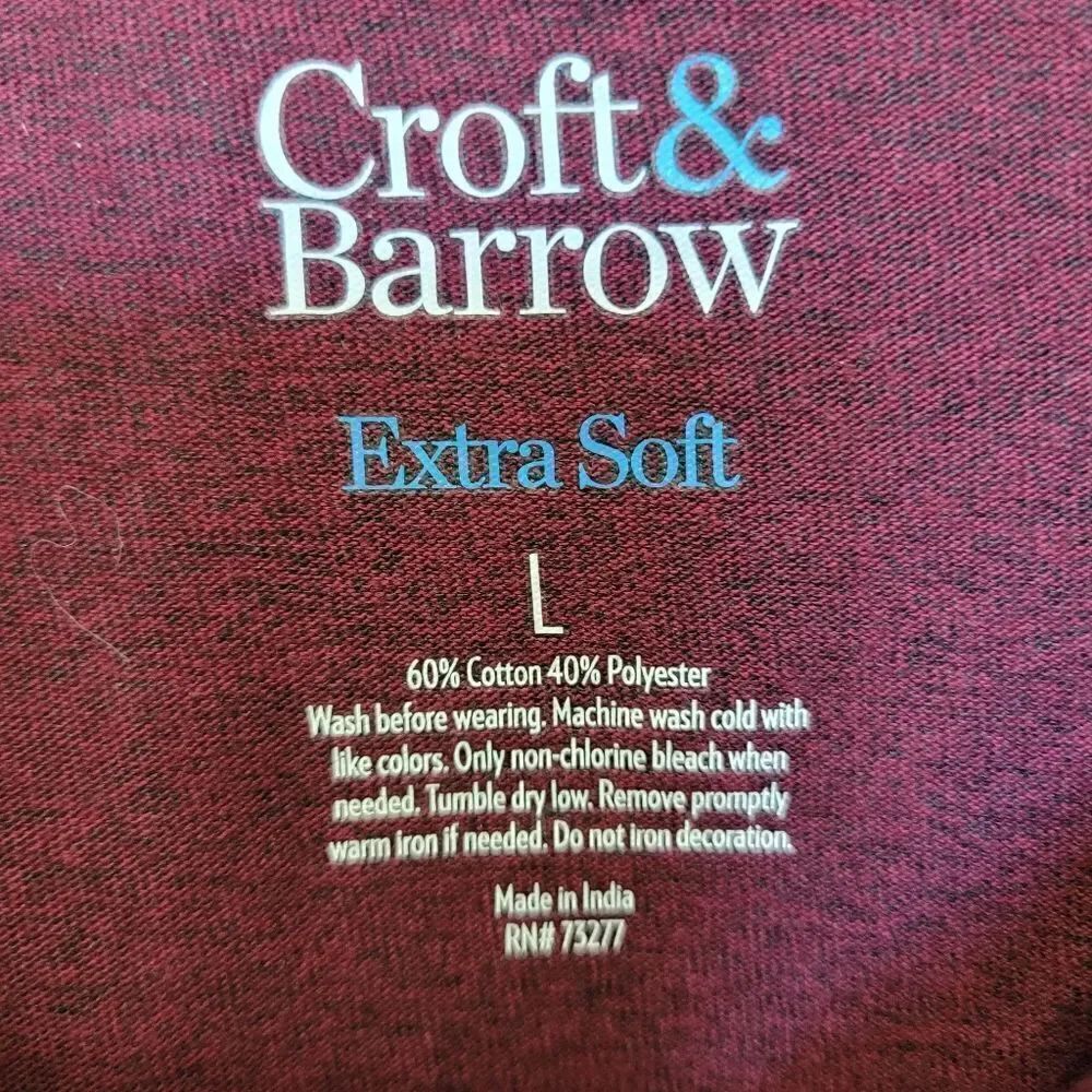 Men croft & bartow maroon tee - Picture 4 of 4